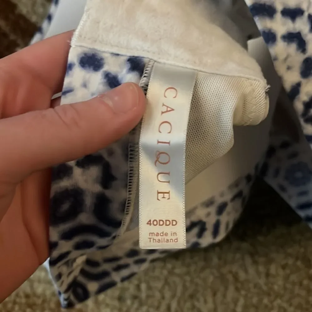 EUC CACIQUE 40DDD LIGHTLY LINED NO WIRE BRA